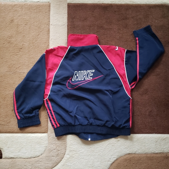 Retro Vintage Unisex Nike Jacket Embroidered Swoosh Stripes - Picture 2 of 13